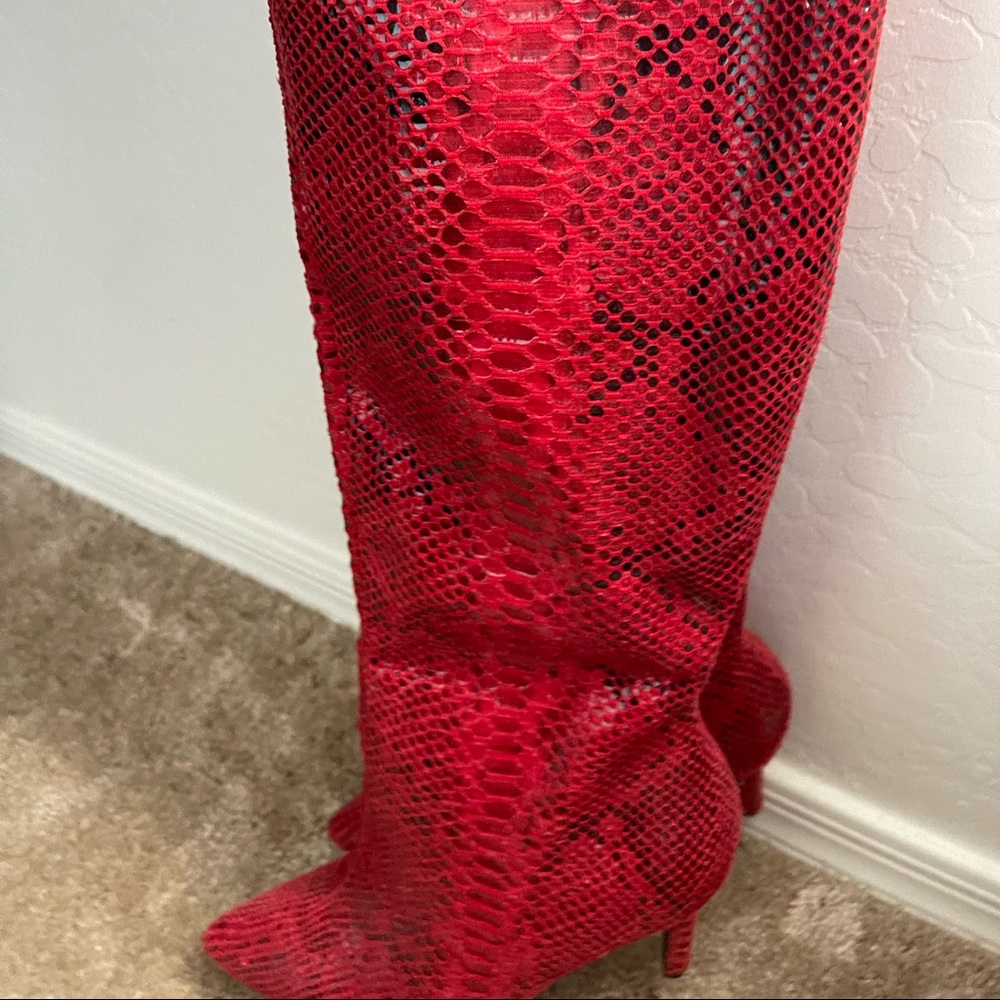 New! Red Snake Skin Boots!